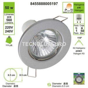 aro-halogena-kit-gu10-3000-k-luz-calida-50-w-plata