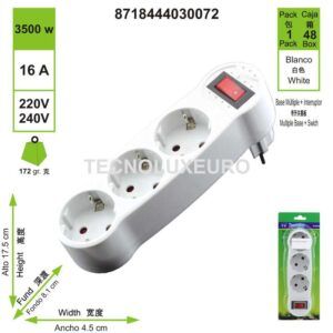 base-multiple-3-enchufes-16-a-plastico-blanco