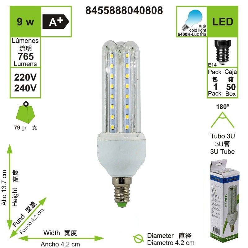 bombilla-led-3u-tubo-e14-6400-k-luz-fria-9-w