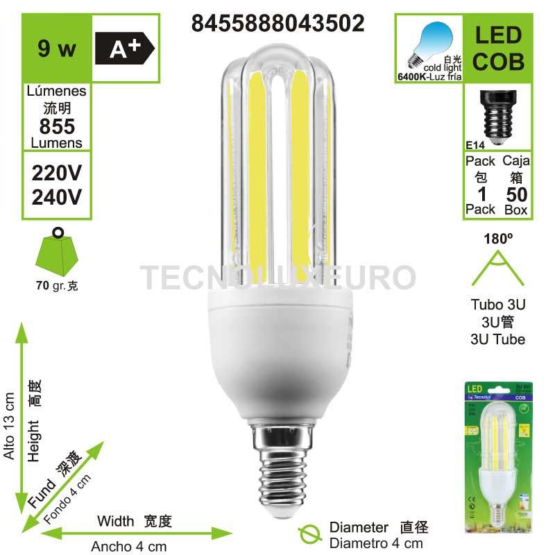 bombilla-led-cob-3u-tubo-e14-6400-k-luz-fria-9-w