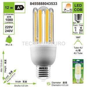bombilla-led-cob-4u-tubo-e27-3000-k-luz-calida-12-w
