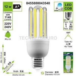 bombilla-led-cob-4u-tubo-e27-6400-k-luz-fria-12-w