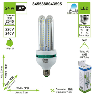 bombilla-led-4u-tubo-e27-6400-k-luz-fria-24-w