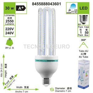 bombilla-led-4u-tubo-e27-6400-k-luz-fria-30-w
