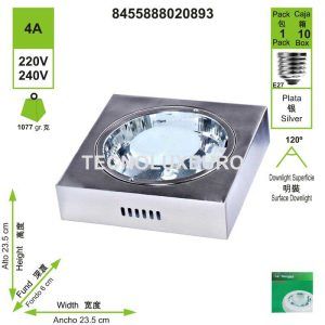 downlights-de-superficie-e27-4-a-metal-plata