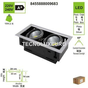 downlights-led-empotrable-mediano-aluminio-plata-2-luces