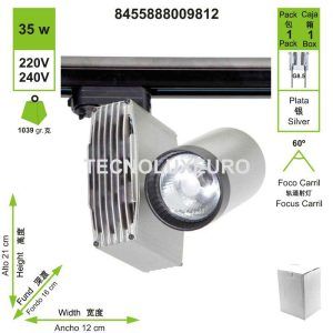 foco-carril-g85-aluminio-plata
