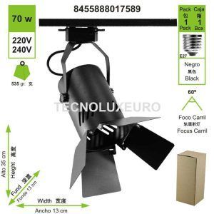 foco-carril-e27-aluminio-negro