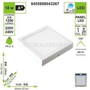 panel-led-cuadrado-de-superficie-6400-k-luz-fria-18-w