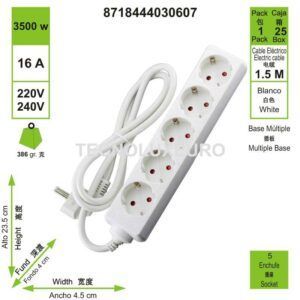 base-multiple-5-enchufes-16-a-plastico-15-m