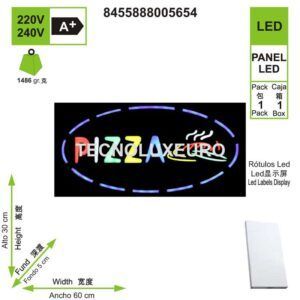 rotulo-luminoso-led-aluminio-rectangular-negro-pizza