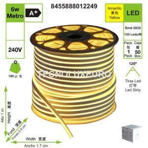 tira-de-led-de-neon-amarilla-plana-de-doble-cara-220-v-manguera-precio-de-1-metro