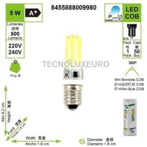 bombilla-led-e14-cob-6500-k-220-v