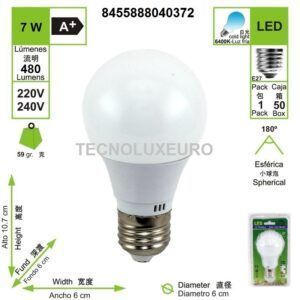 bombilla-led-estandar-e27-6400-k-luz-fria-7-w