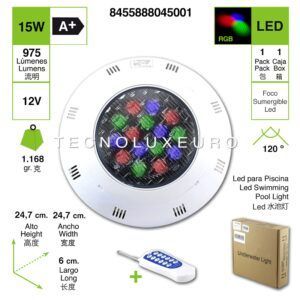 Iluminación LED Multicolor para Piscinas