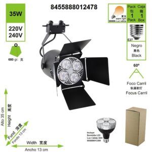 led-foco-carril-spot-negro-35w-3000-k