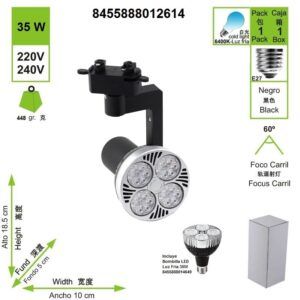 led-foco-carril-spot-negro-35w-6400k