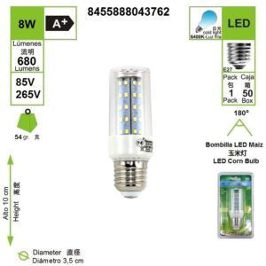 led-bombilla-clara-e27-8w6500k-maiz