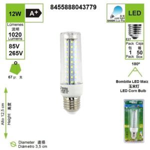 led-bombilla-clara-e27-12w-6500k-maiz