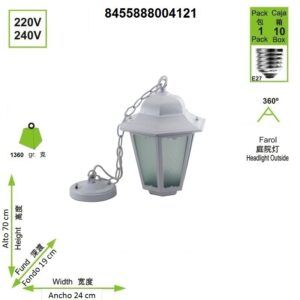 lampara-colgante-farol-e27-blanco
