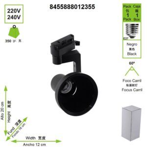 foco-carril-interior-spot-negro