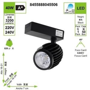 led-foco-carril-negro-40w-luz-fria-6000k-220v