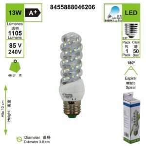 bombilla-led-mini-espiral-e27-6000-k-luz-fria-13-w