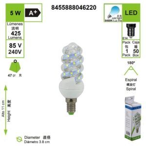 bombilla-led-mini-espiral-e14-6000-k-luz-fria-5-w