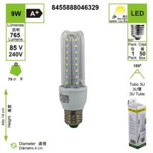bombilla-led-mini-3u-tubo-e27-4000-k-luz-dia-9-w
