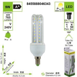 bombilla-led-mini-3u-tubo-e14-4000-k-luz-dia-9-w