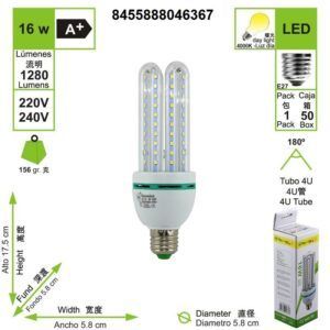 bombilla-led-4u-tubo-e27-4000-k-luz-dia-16-w