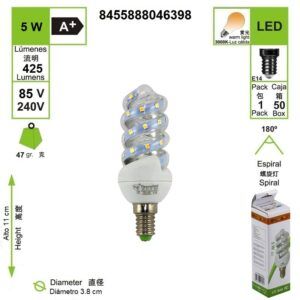 LED Bombilla Mini Espiral E14