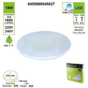 LED Plafón pequeño 18W 260MM