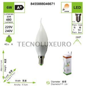 bombilla-led-tipo-vela-6w-e14-3000k-480lm-ac220-240v