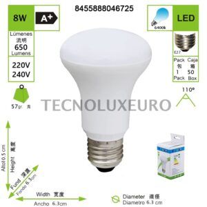 bombilla-led-r80-8w-e27-6400k-ac220-240v