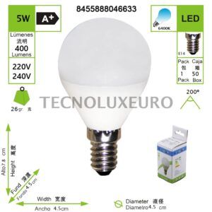 bombilla-led-5w-e27-6400k-400lm-ac220-240v