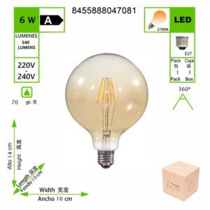 LED Bombilla Bola - E27