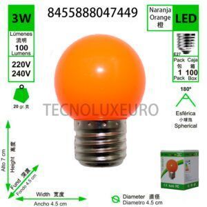 bombilla-led-esferica-g45-230v-3w-e27-naranja