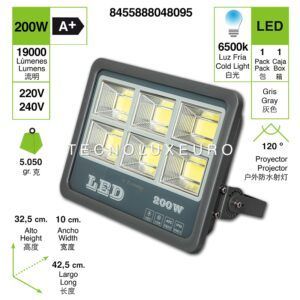 toplanet-200w-floodlight-led-foco-proyector-led-para-exterior-iluminacion-decoracion-6500k-luz-fria-ip66-gris-clase-de-eficienci