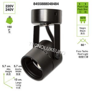 foco-pared-interior-spot-gu10-color-negro