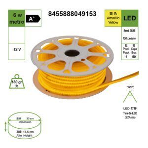 barra-de-luces-led-de-neon-amarillo-manguera-12v--6w-a-precio-de-1-metro