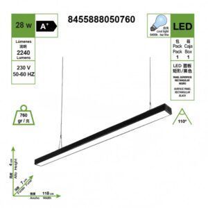 led-panel-superficie-7-cm-x-120-cm-rectangular-neglo-28w-6400k